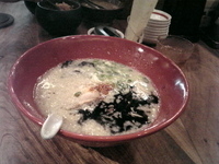 「赤丸かさね味（替玉、明太子ごはん）」@博多一風堂 上野広小路店の写真