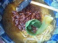 「ひき肉の辛味そば（880円）」@四季の写真