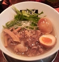 「牛すじ塩らーめん+味玉（無料）」@俺達の麺Style Boo Boo Kingの写真