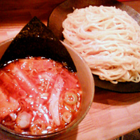 「つけ麺 大盛り辛味ダブル （720円）」@つけ麺屋 やすべえ 赤坂店の写真