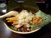 「こってりスペシャル・カリカリネギ【1000円】」@高戸橋がんこラーメンの写真