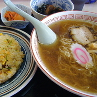 「支那そば+半チャーハン（￥680）」@元祖 あじ平の写真