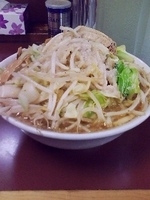 「メガガンジャラーメンひかりVer（GW限定）+大盛り（400g）」@ラーメン ひかりの写真