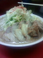 「大豚（ヤサイ、ニンニク、アブラ、トウガラシ）」@ラーメン二郎 大宮店の写真