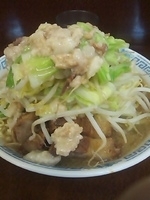「小ラーメン（ヤサイ・ニンニク・アブラ）」@ラーメン二郎 めじろ台法政大学前店の写真