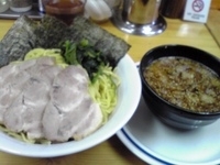 「つけ麺（大盛）+チャーシュー」@横浜家系ラーメン 武蔵境つばさ家の写真