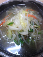 「タンメン+半チャーハンセット（750円）」@中華一番の写真