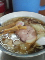 「土日限定 わんたん麺」@魚介系醤油拉麺専科 海空土の写真