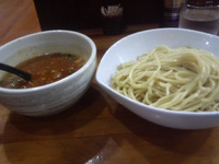 「辛つけ麺（冷・大盛）」@きんの写真