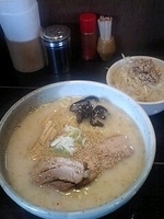 「塩ラーメン+ネギごはん」@らーめん ふくのやの写真