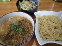 「和風濃厚つけめん+ランチ豚マヨ丼」@ラーメン工房 幸福亭の写真