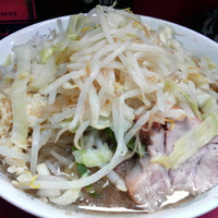 「小ラーメン（ヤサイダブル・ニンニク）￥600」@ラーメン二郎 環七一之江店の写真