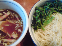 「つけ麺+ほうれん草」@青葉 大勝軒の写真