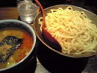 「辛つけめん中盛あつもり（370円※オープン記念）」@つけ麺専門店 三田製麺所 恵比寿南店の写真