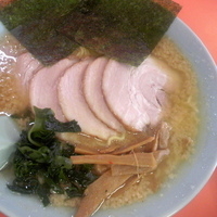 「チャーシューメン（超コッテリ・麺超カタメ） ￥750 辛味スパイ」@ラーメンショップ 尾島店の写真