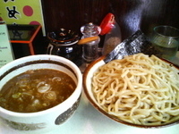 「鯖カレーつけそば880円（300g）」@麺処 まるよし商店の写真