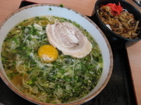 「ねぎたまラーメン（塩）・焼肉丼セット￥980」@にんたまラーメン 北本店の写真