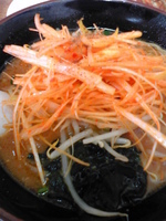 「ねぎ味噌ラーメン（ニンニクマシ）（770円）、餃子+半ライスセッ」@ラーメン専科 国玉店の写真