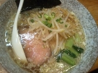 「中華そば（こってり）+気まぐれ丼（炙りネギタン塩ごはん）700円」@麺や 福一の写真