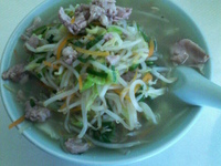 「たんめん550円+半ライス80円=630円」@まこと食堂の写真