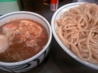 「つけめん+半肉+味玉 特盛」@つけめん 蜩の写真