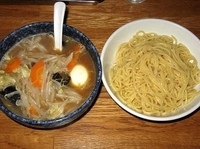 「特製もりそば（麺少なめ+ゆで玉子増量）680円+温野菜100円」@神田大勝軒の写真