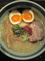 「煮玉子塩本鰹らー麺」@九段 斑鳩の写真