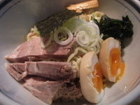 「つけ麺 玉子、チャーシュートッピング+ライス ￥1,200」@こうかいぼうの写真