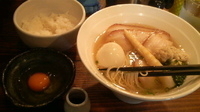 「特塩らあめん+玉子かけご飯」@らあめん元の写真