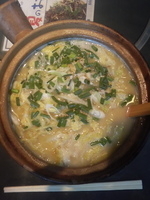 「鶏塩煮込み土鍋麺」@天一坊の写真