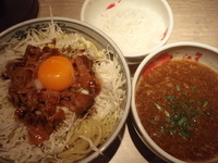 「大盛カリーつけめん（1,030円）+白めし（100円）」@麺屋武蔵 江戸きんの写真