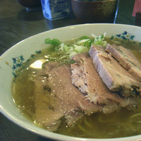 「チャーシューメン（塩）、中盛（塩味薄め）」@雷文の写真