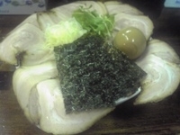 「コッテリ醤油（中太麺）+全部入り+半ライス」@宗家一条流がんこラーメン 八代目直系の写真