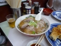 「チャーシューメン+餃子5個セット」@ファイト餃子の写真