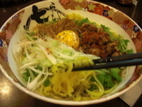 「あえ麺（大盛サービス）800円」@七志 とんこつ編 上野店の写真