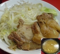 「つけめん 豚マシ ニンニク アブラ」@ラーメン二郎 大宮店の写真