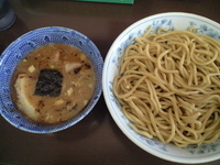 「つけめん750円+半肉盛り150円+大盛100円」@次念序の写真