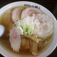 「チャーシューメン(麺カタメ) ¥750」@佐野青竹手打ちラーメン 押山の写真