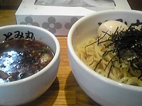 「半肉つけ麺大盛」@めん処 とみ丸の写真