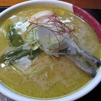 「タイ風グリーンカレー麺 900円」@麺処 福吉 本店の写真