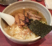 「塩海老ワンタン麺」@ひなたやの写真