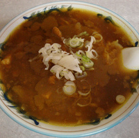 「カレーそば 650円」@手打ちらーめん 伸来軒の写真