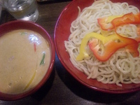 「タイカレーつけ麺 850円（大盛麺量450g:無料）+半ご飯 8」@つけめん・らーめん活龍 本店の写真