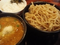 「【限定】かれーつけめん（800円）（中盛（300g）無料）+半ラ」@大黒屋本舗 野田店の写真