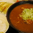 カレーラーメン（￥680）+ランチサービスのセット（無料）