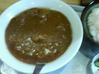 「カレーラーメン800円+半ライス150円=950円」@大沢食堂の写真