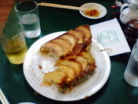 「タンメン（660円）+餃子×2（570円×2）+ビール（数本）」@餃子の店 おけ以の写真