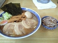 「特製中華蕎麦+ほぐし豚（850円+100円）」@中華蕎麦 サンジの写真