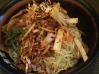 「ねぎまぜそば830円+大盛り100円=930円」@らーめん 一真堂の写真