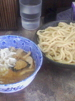 「つけ麺 豚のせ+海老玉」@六厘舎 本店の写真